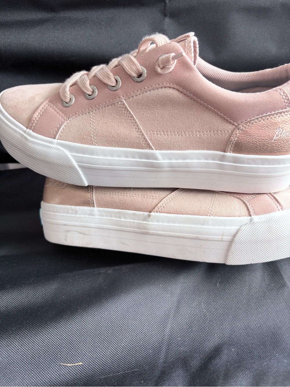 Casual Women's Pink Platform Sneakers - blowfish Malibu